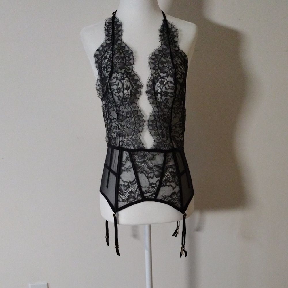 Victoria's Secret Black Mesh Lingerie